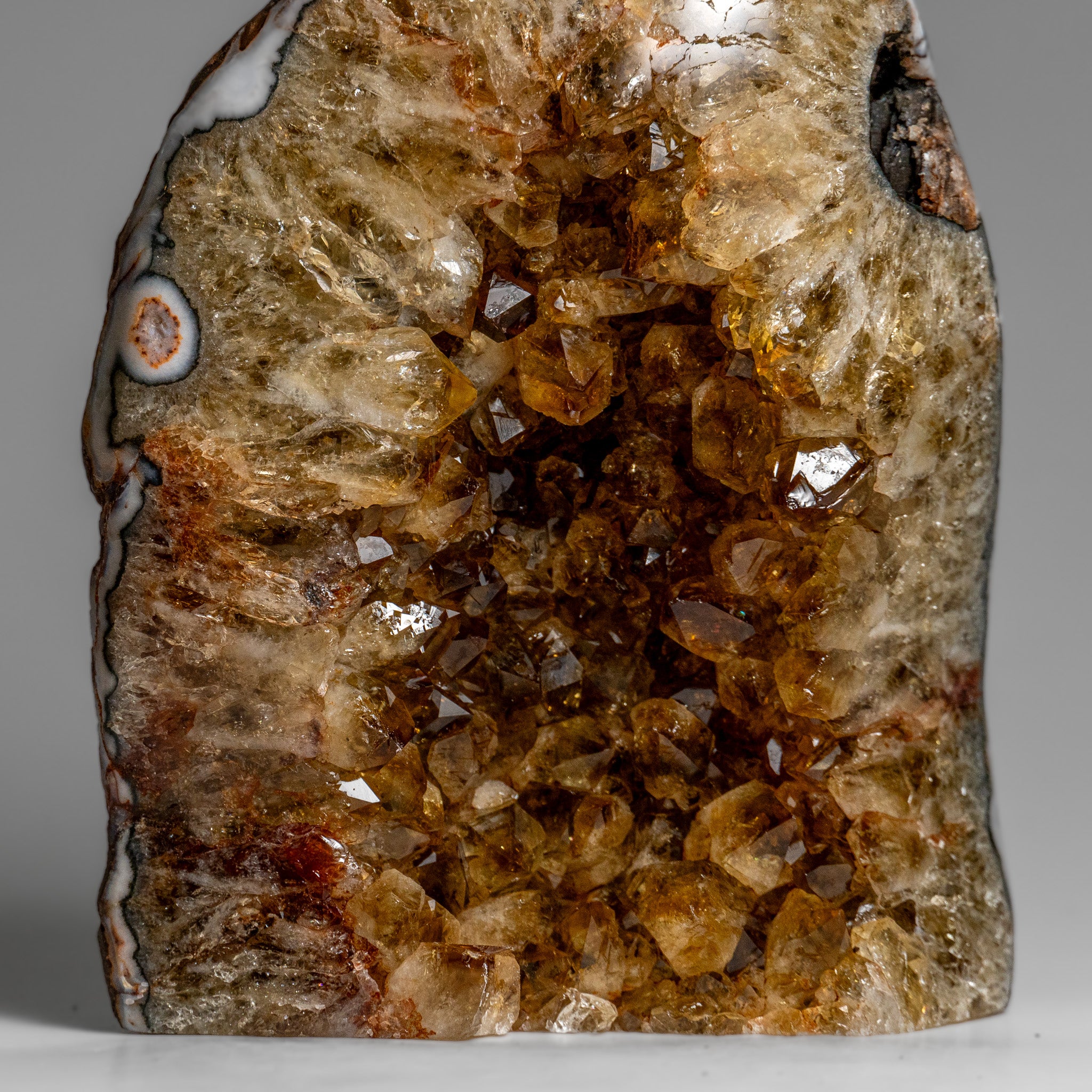 Genuine Citrine Quartz Crystal Cluster From Brazil (2 lbs)