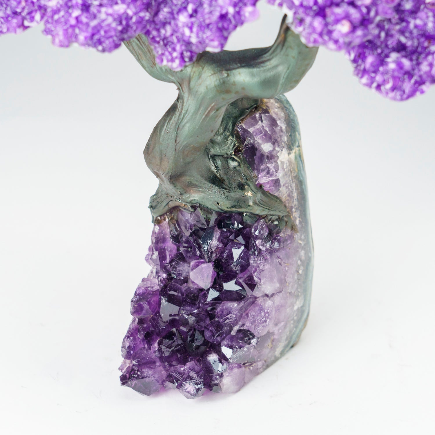 Custom - Genuine Amethyst Clustered Gemstone Tree on Amethyst Matrix (The Protection Tree)