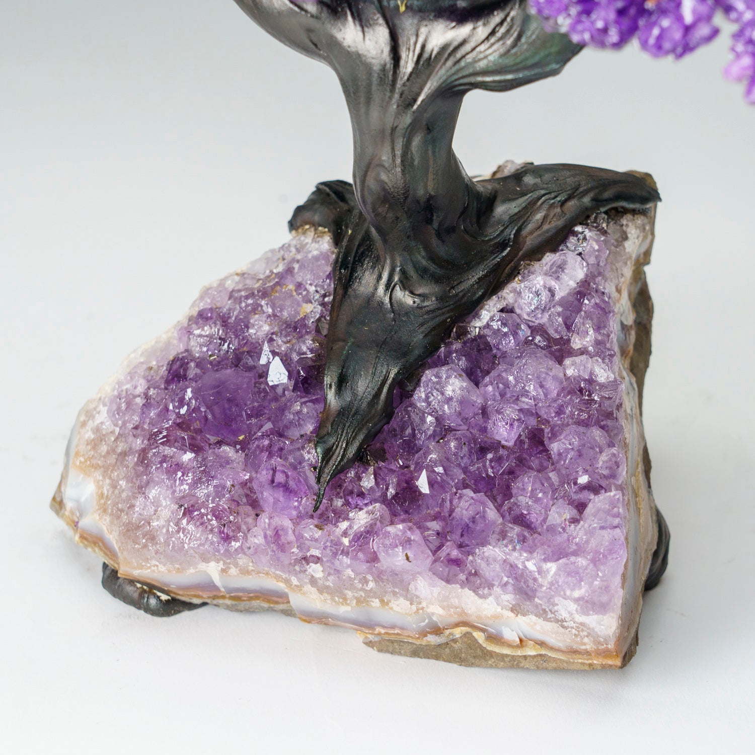 Custom - Genuine Amethyst Clustered Gemstone Tree on Amethyst Matrix (The Protection Tree)