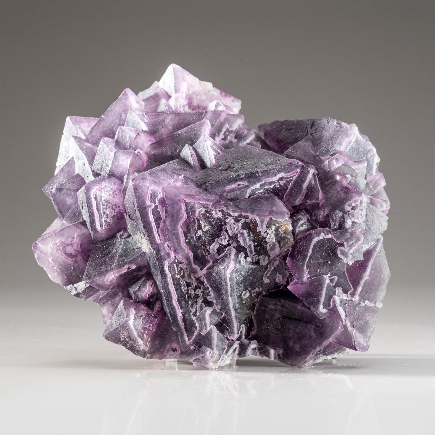 Purple Fluorite From Shangbao Mine, Hunan, China