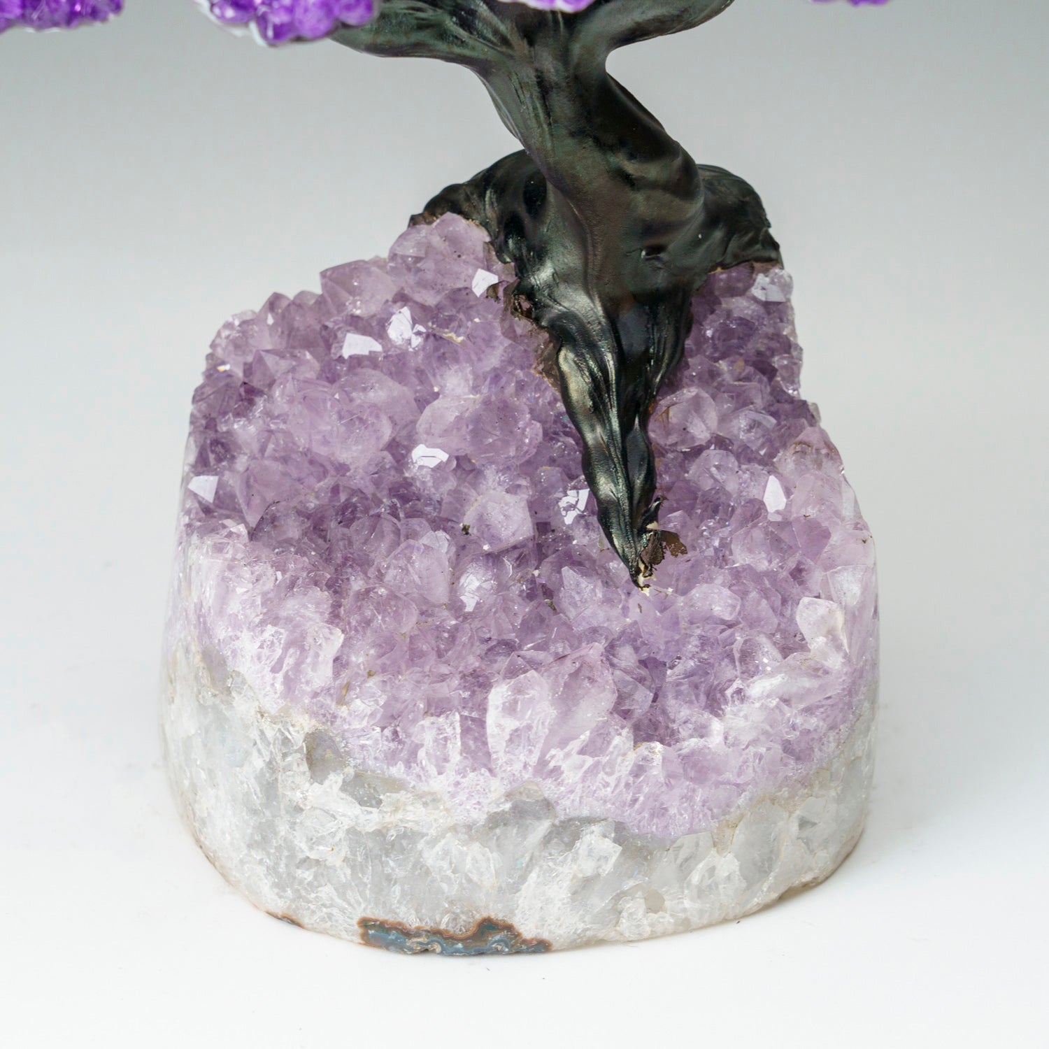 Custom - Genuine Amethyst Clustered Gemstone Tree on Amethyst Matrix (The Protection Tree)