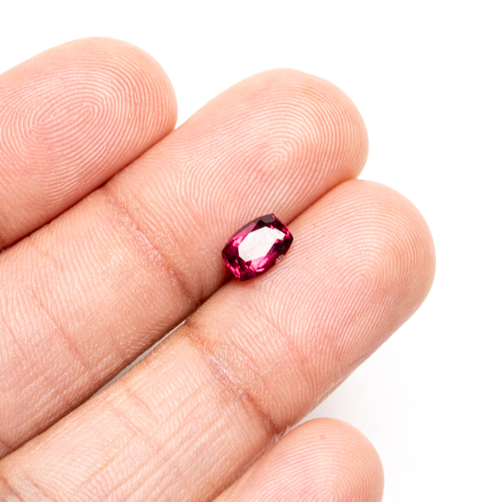 Rhodolite Garnet Cushion Cut Gemstone (1.47ct)