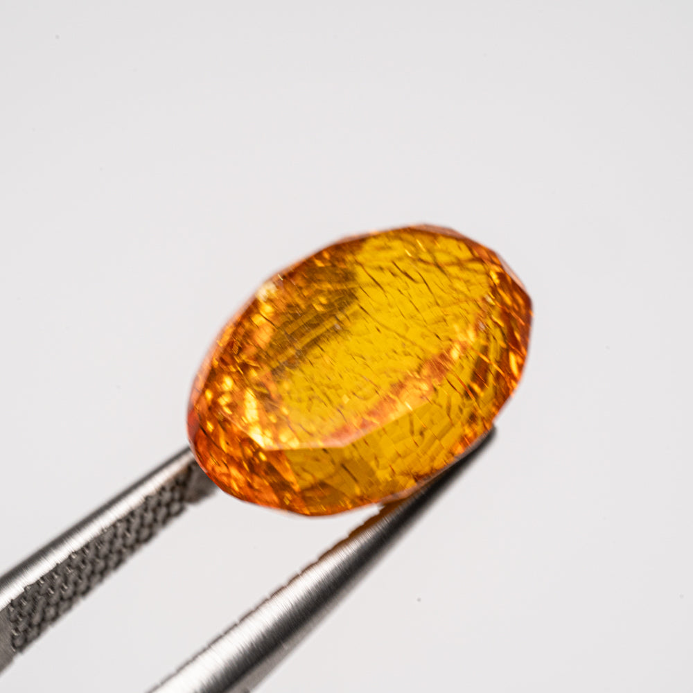 Amber Oval Cut Gemstone (3ct)