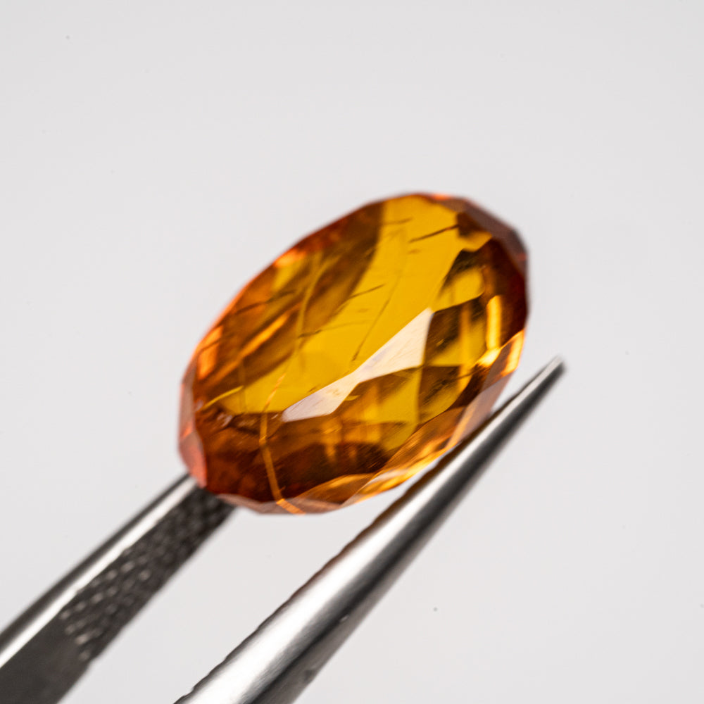 Amber Oval Cut Gemstone (3.2ct)