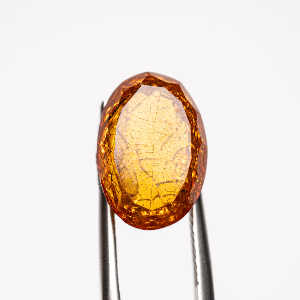 Amber Oval Cut Gemstone (3.3ct)