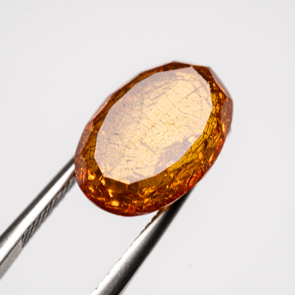 Amber Oval Cut Gemstone (3.3ct)