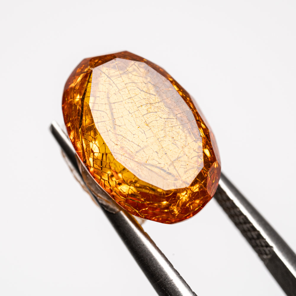 Amber Oval Cut Gemstone (3.3ct)