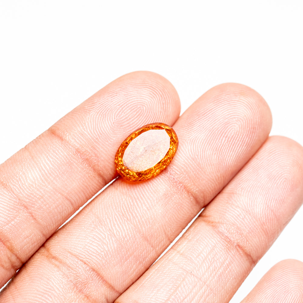 Amber Oval Cut Gemstone (3.3ct)