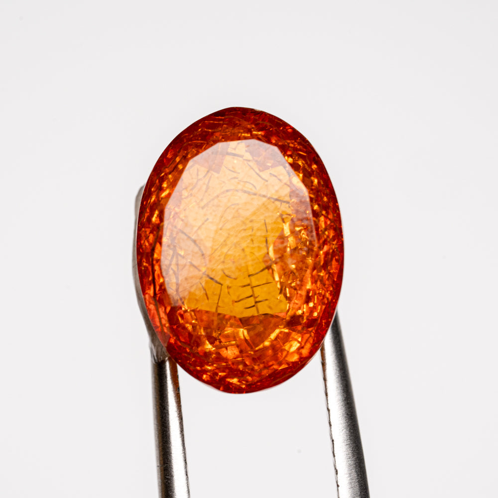 Amber Oval Cut Gemstone (3.3ct)