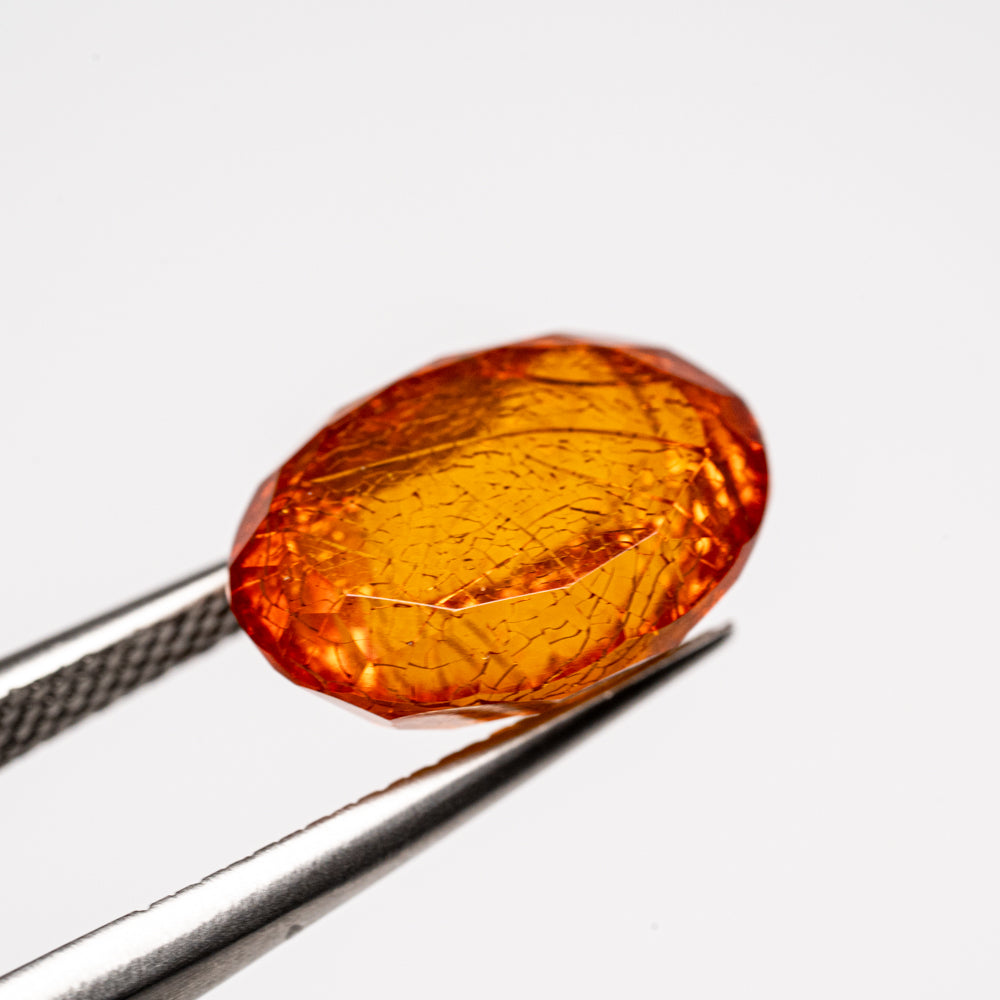 Amber Oval Cut Gemstone (3.3ct)