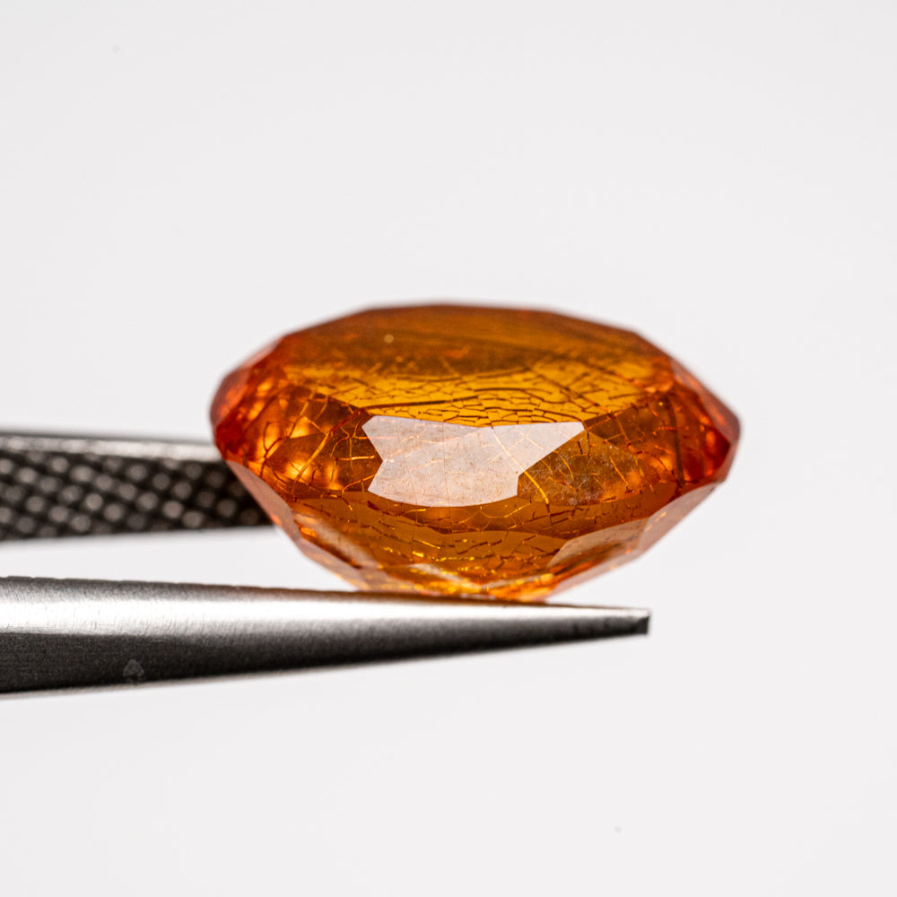 Amber Oval Cut Gemstone (3.3ct)