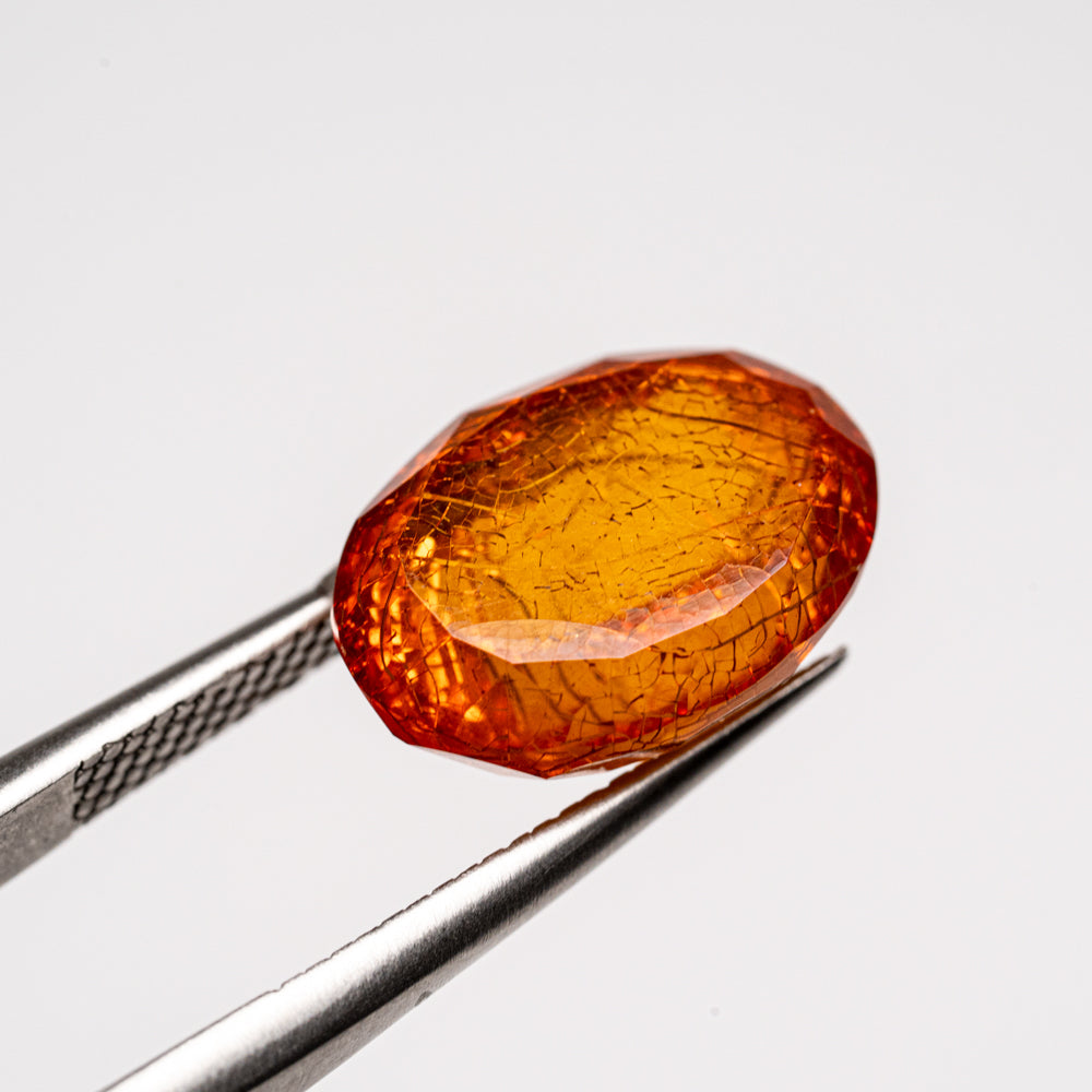 Amber Oval Cut Gemstone (3.3ct)