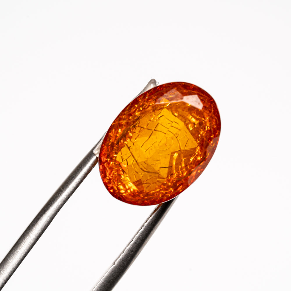 Amber Oval Cut Gemstone (3.3ct)