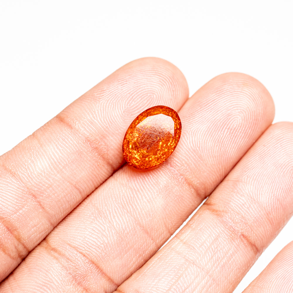 Amber Oval Cut Gemstone (3.3ct)