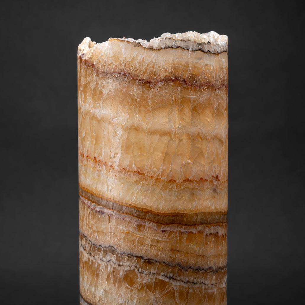 Genuine Round Banded Onyx Lamp (17