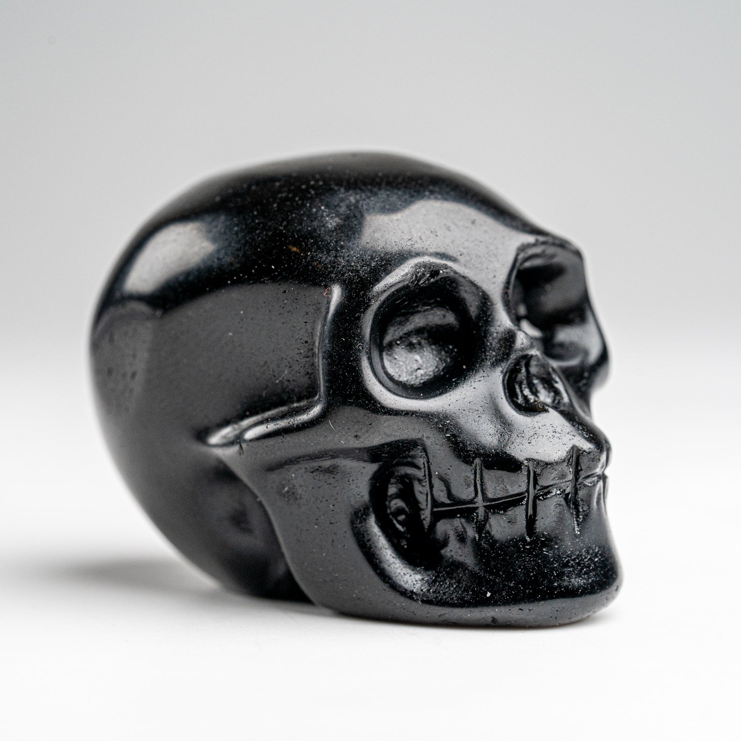 Polished Obsidian Skull Carving (111 grams)