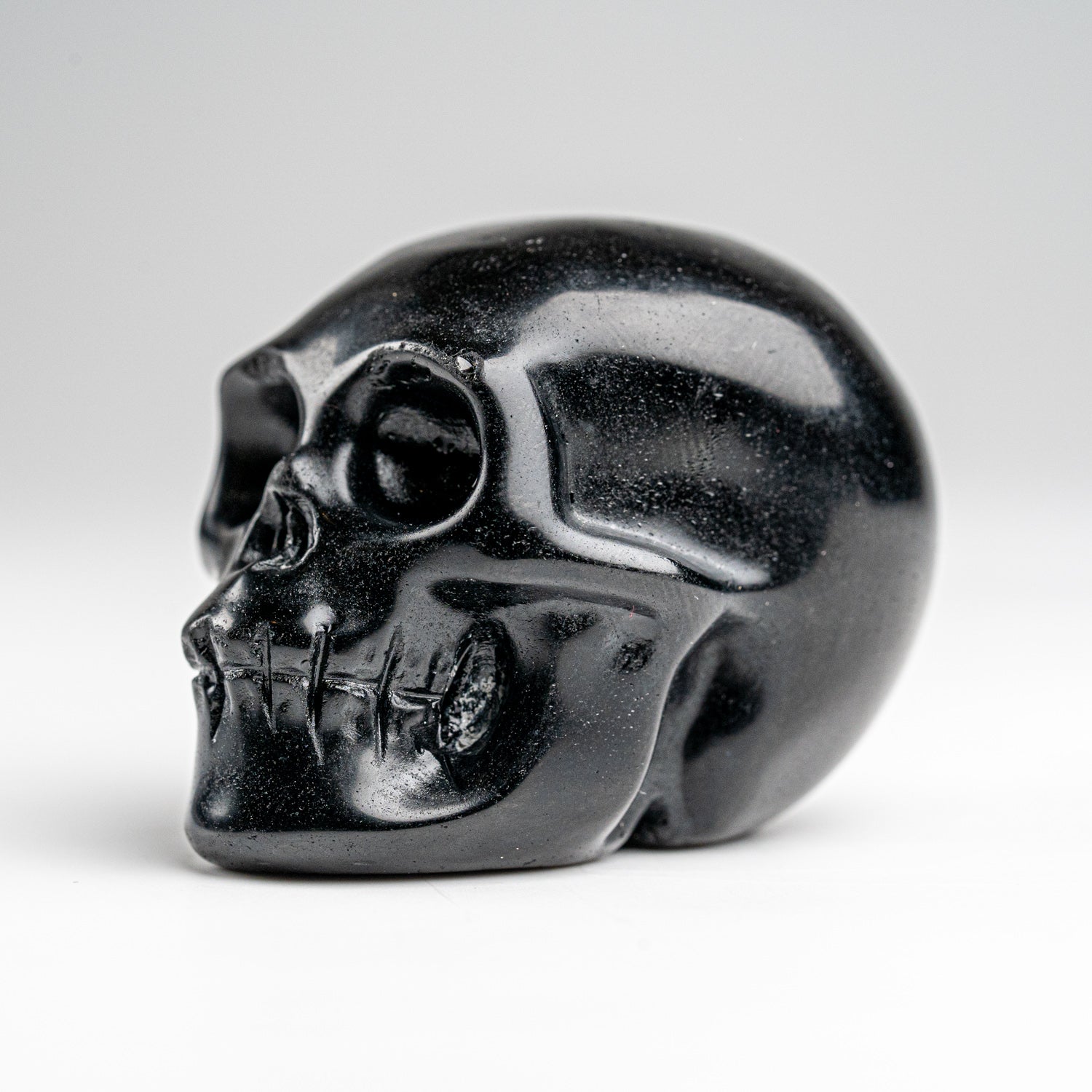 Polished Obsidian Skull Carving (111 grams)