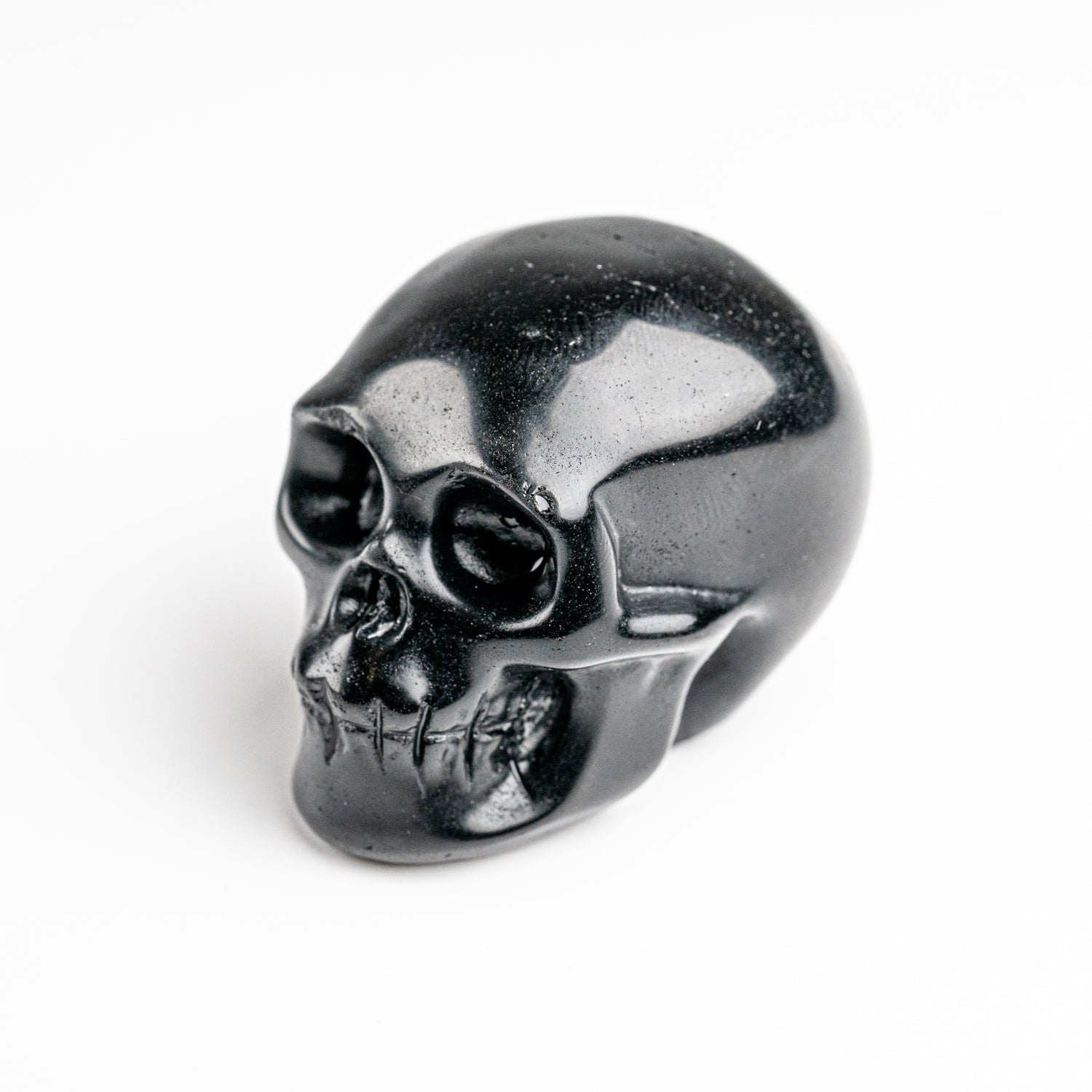 Polished Obsidian Skull Carving (111 grams)