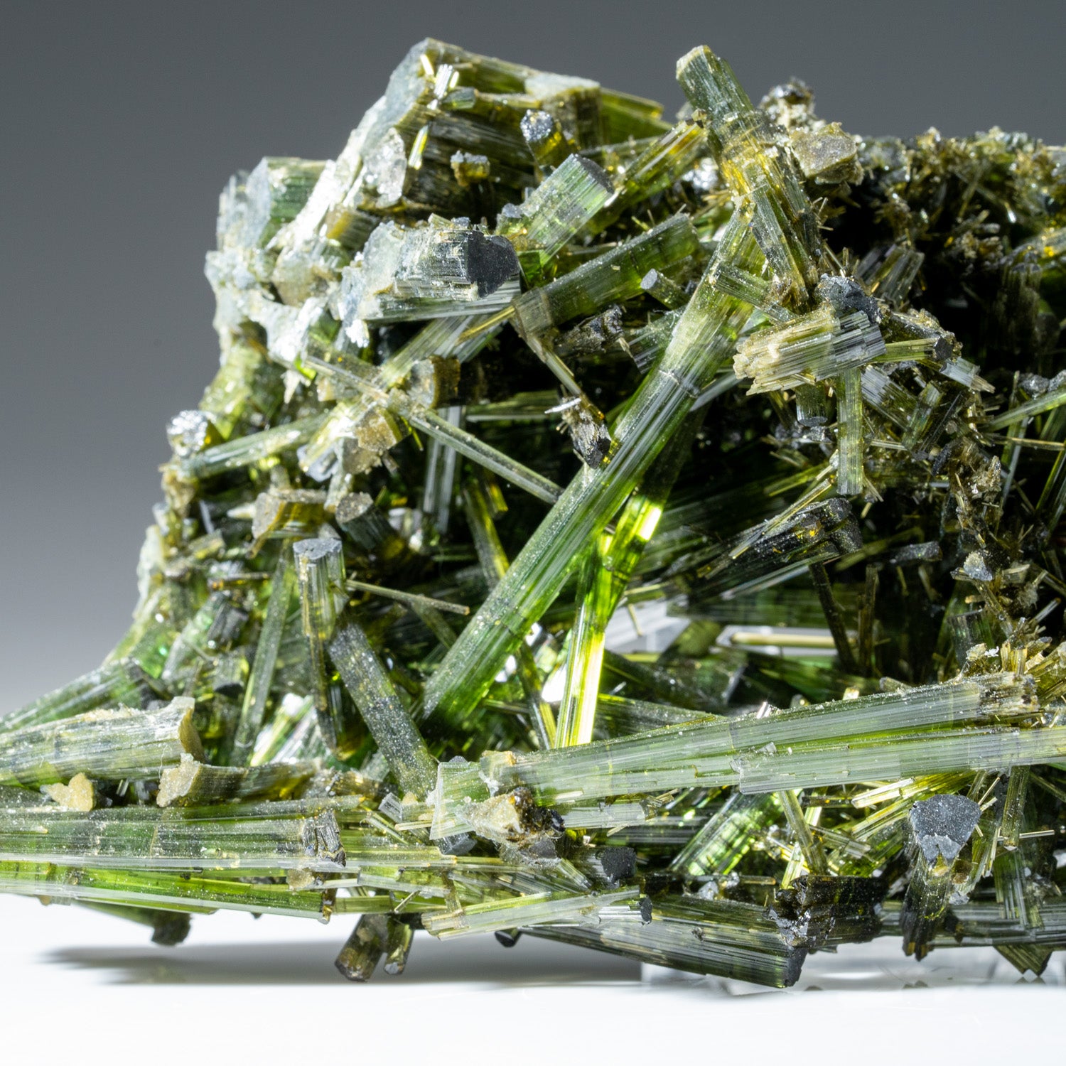 Green Tourmaline Crystal from Cruzeiro Mine, Governador Valadares, Minas Gerais, Brazil