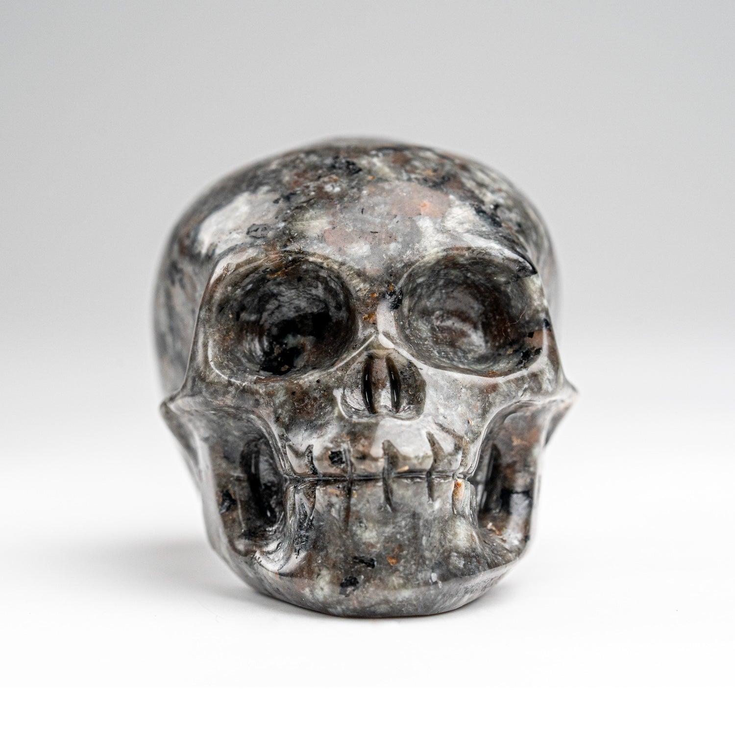 Polished Iolite Skull Carving (132.2 grams)