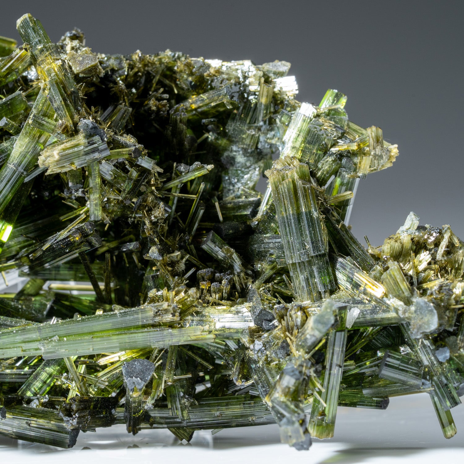 Green Tourmaline Crystal from Cruzeiro Mine, Governador Valadares, Minas Gerais, Brazil