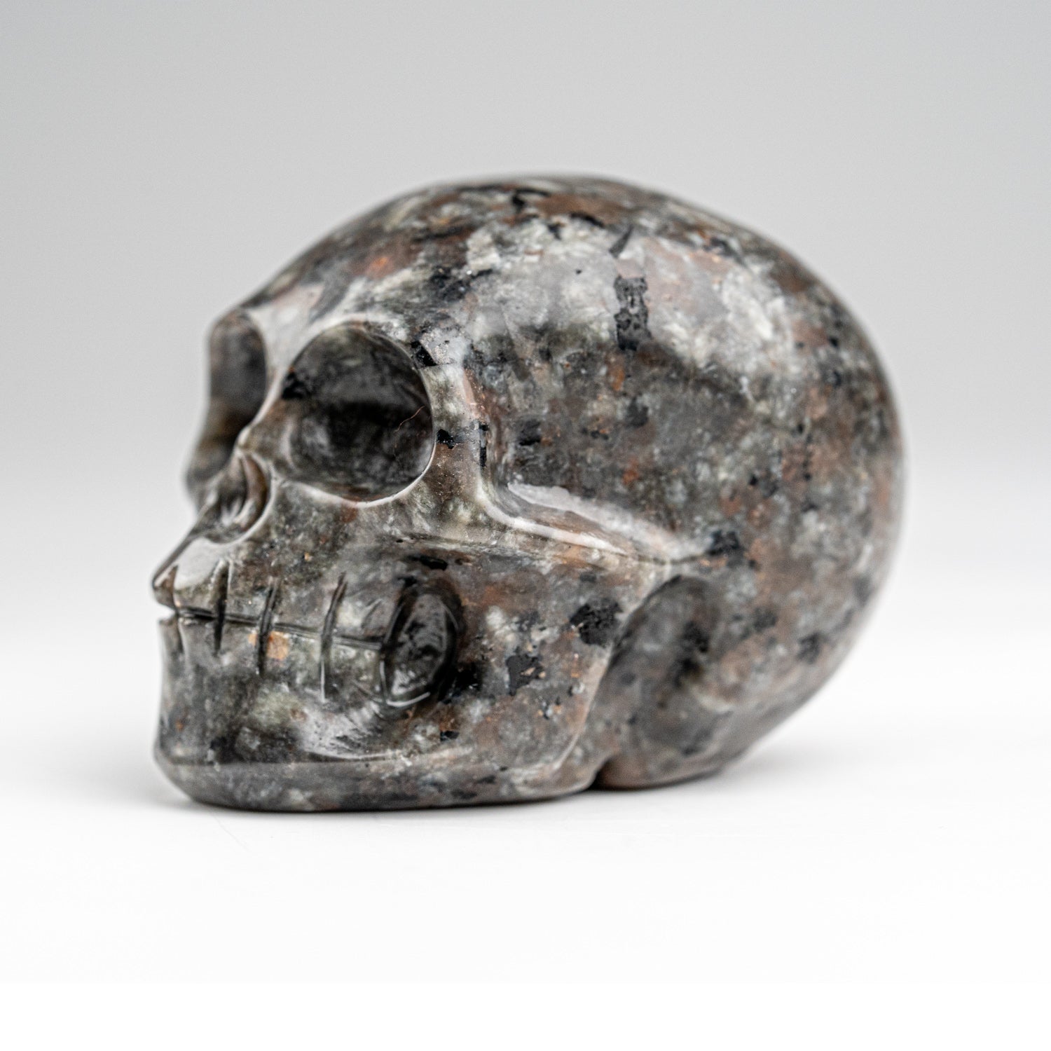 Polished Iolite Skull Carving (132.2 grams)