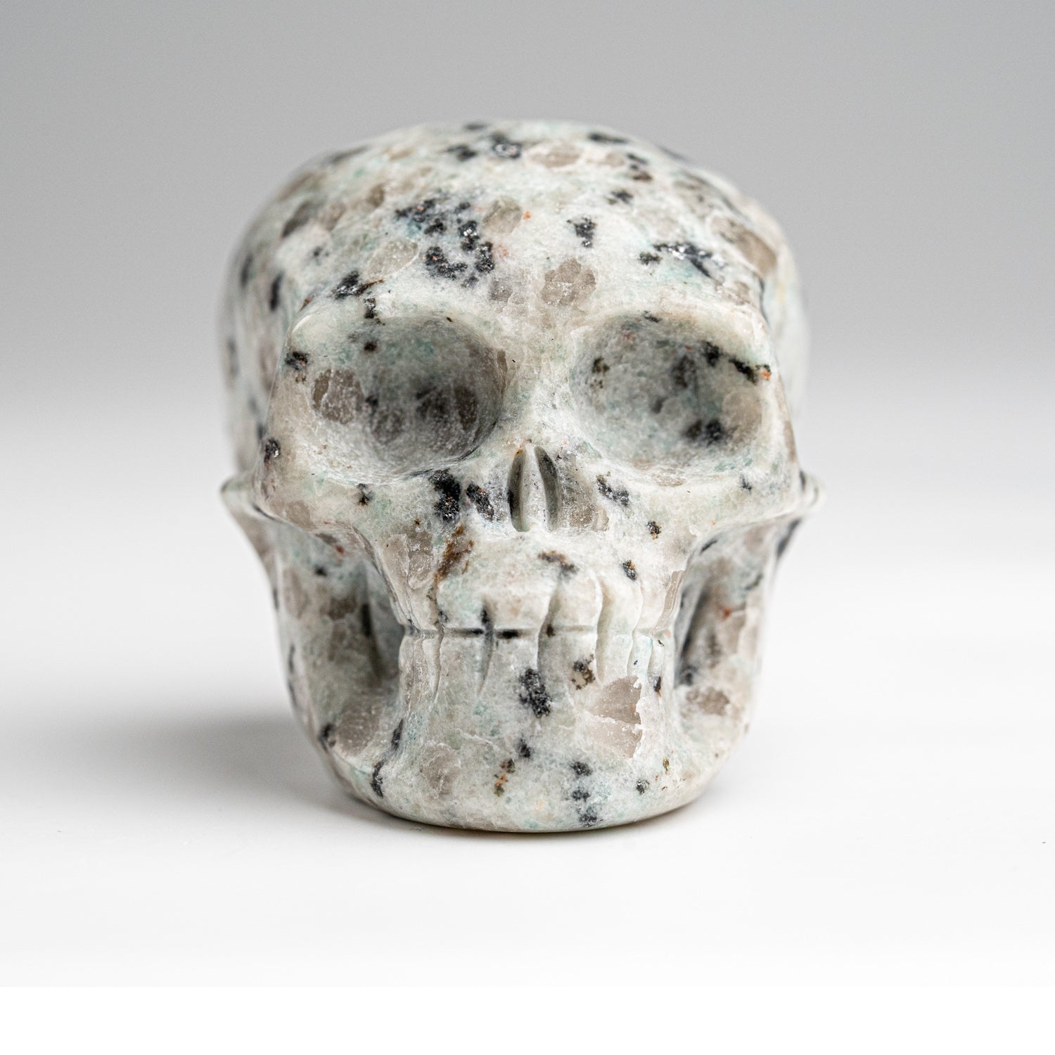 Polished Moonstone Skull Carving (129 grams)