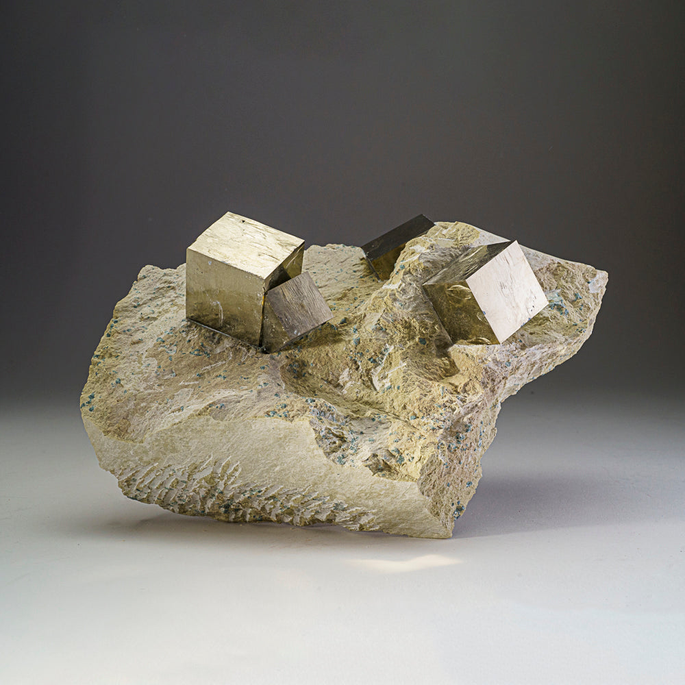 Pyrite Cube on Basalt from Navajún, La Rioja Province, Spain (8.1 lbs)