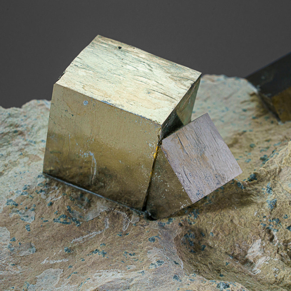 Pyrite Cube on Basalt from Navajún, La Rioja Province, Spain (8.1 lbs)