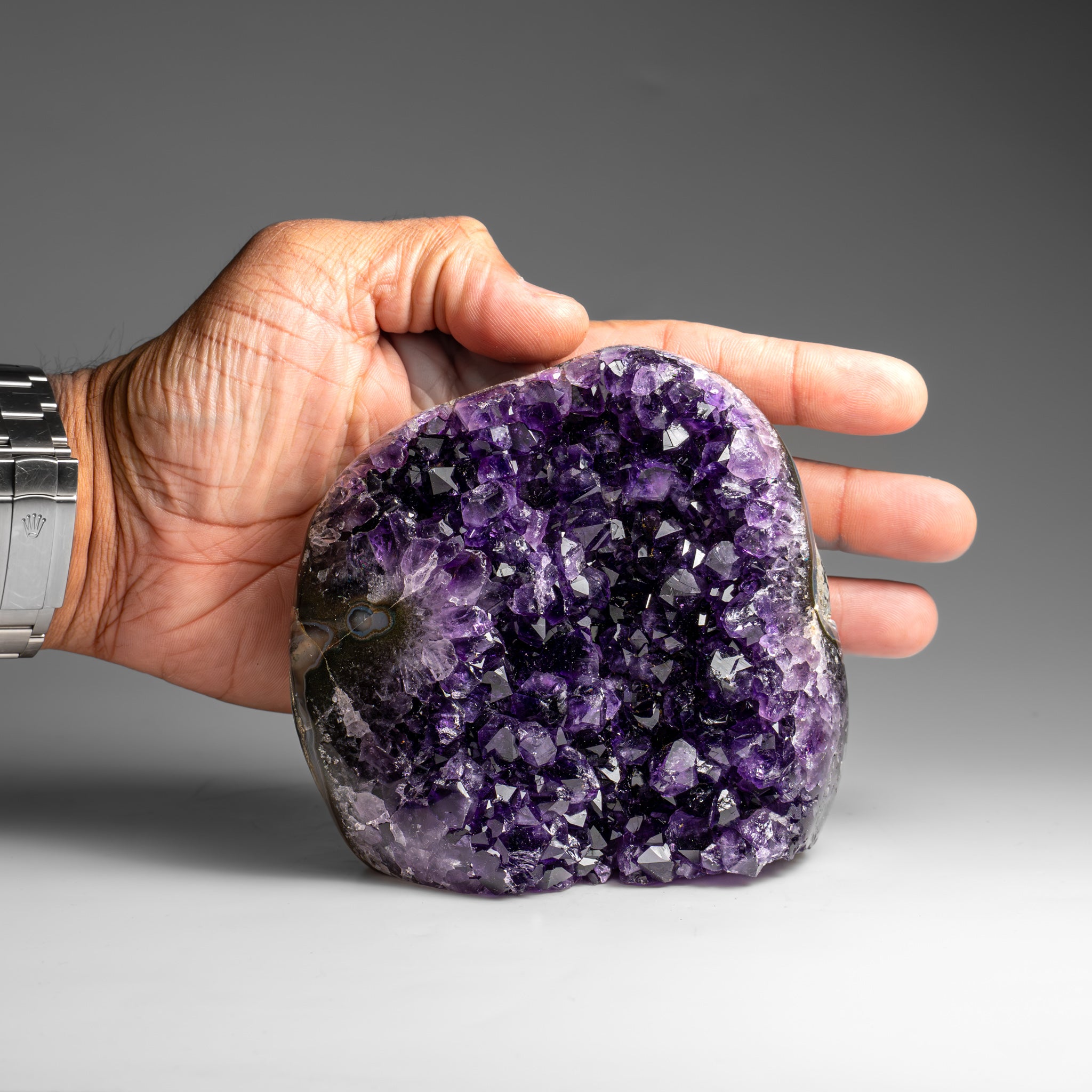 Genuine Amethyst Crystal Cluster from Brazil (1.9 lbs)