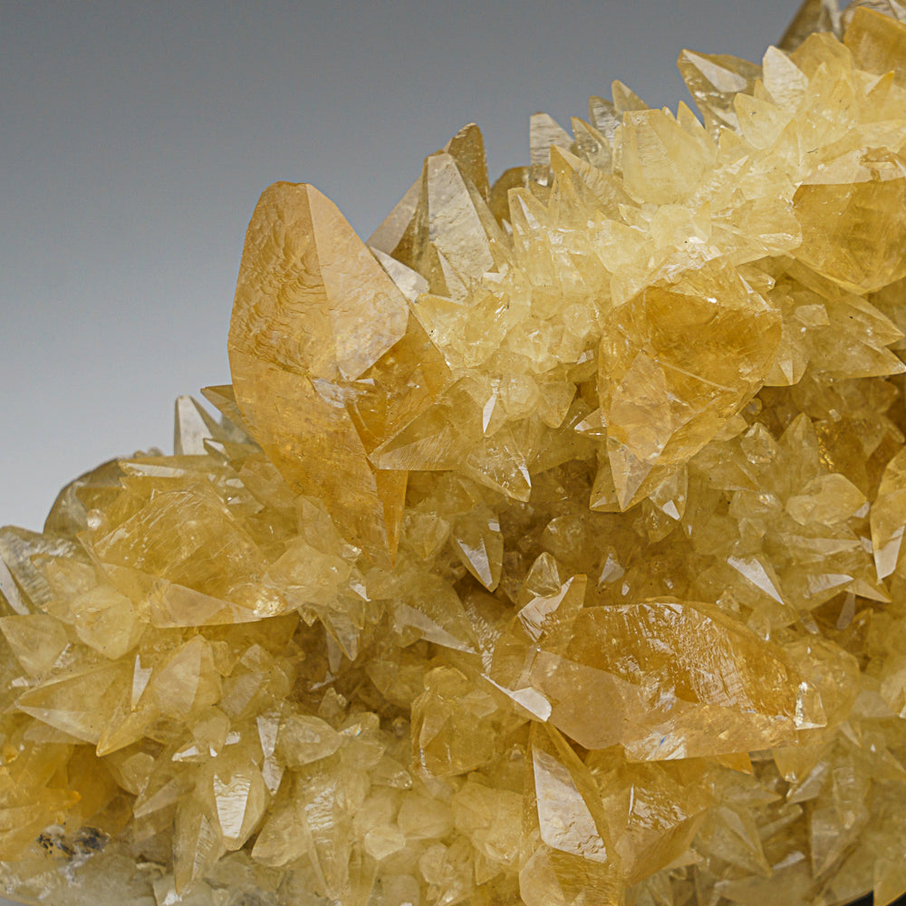 Golden Calcite Crystal Cluster from Elmwood Mine, Tennessee