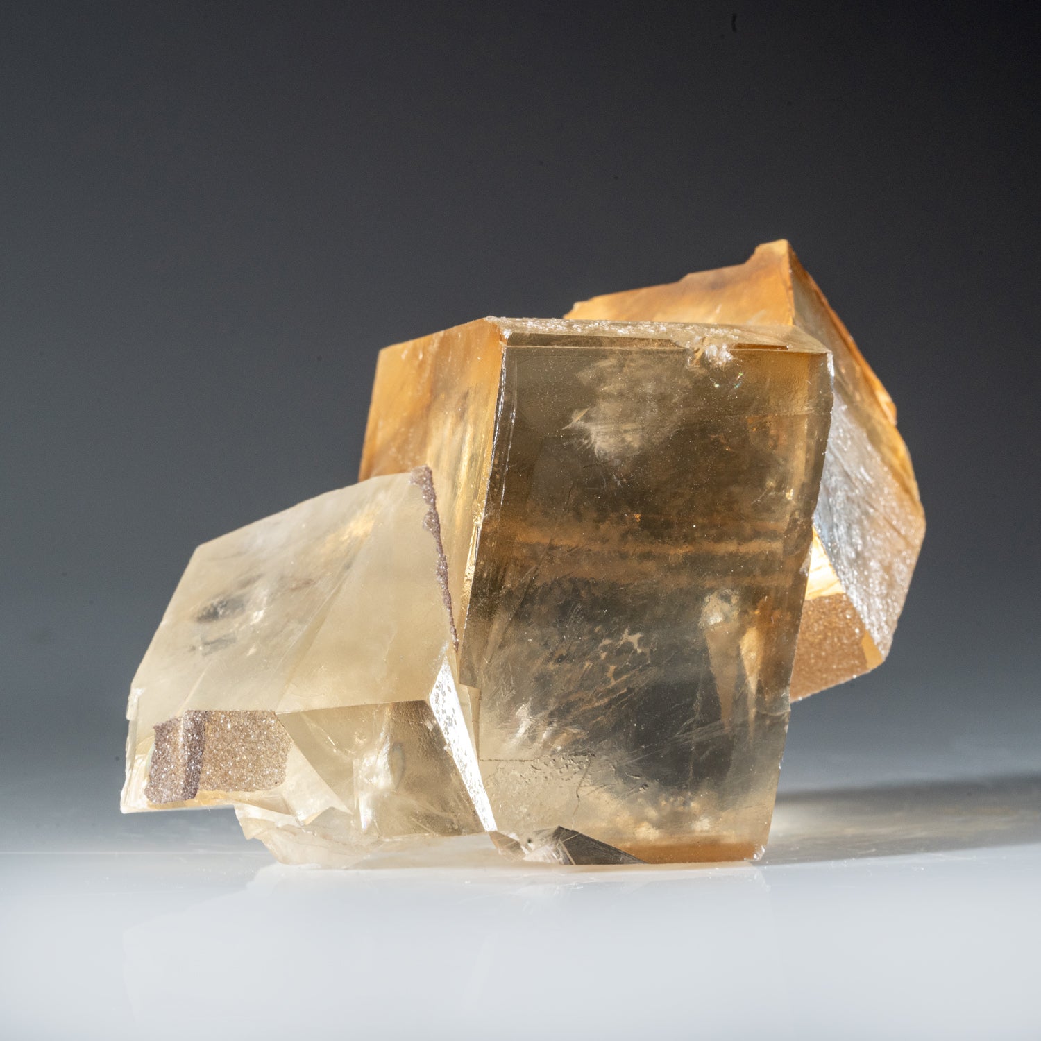 Twinned Golden Calcite from Nasik District, Maharashtra, India