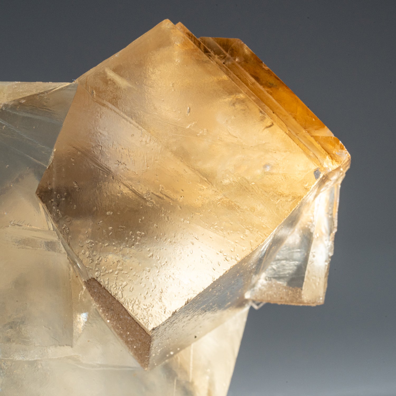 Twinned Golden Calcite from Nasik District, Maharashtra, India