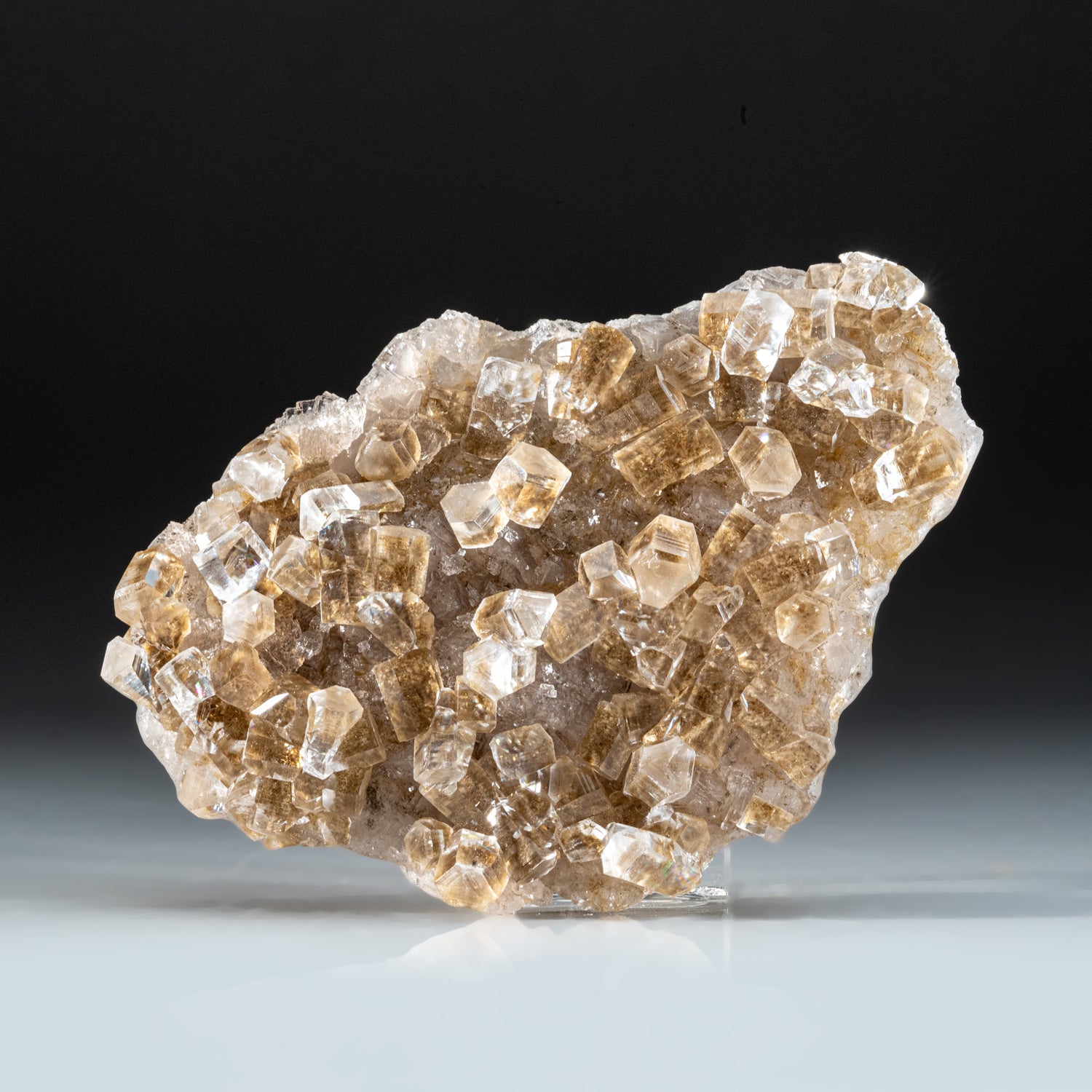 Optical Calcite on Fluorite from Leiping Mine, Guiyang, Hunan, China
