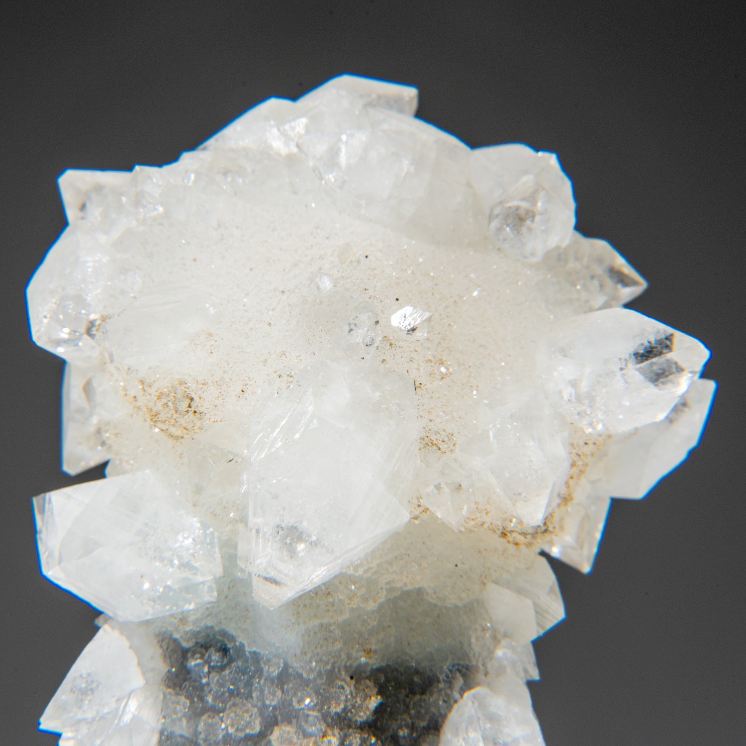 Apophyllite on Calcite Druzy Pseudomorph from Jalgaon, Maharashtra, India