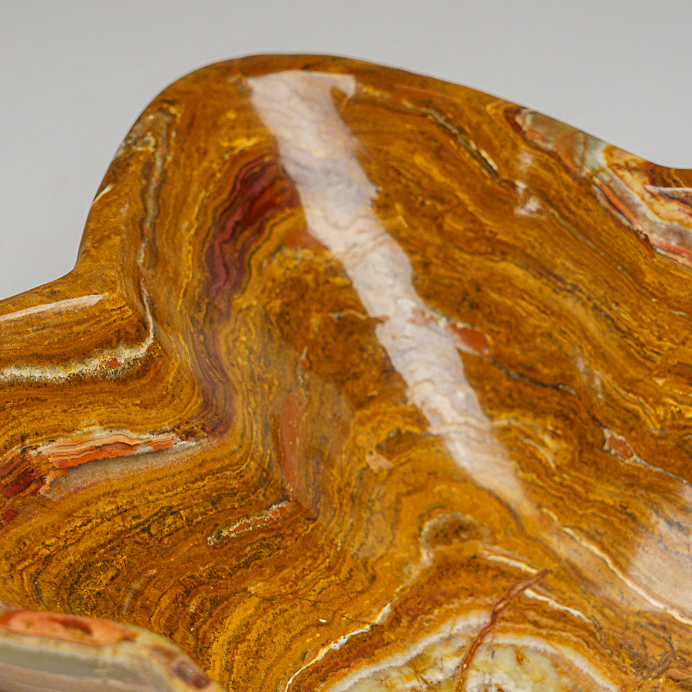 Genuine Polished Honey Brown Onyx Bowl from Mexico (6.5 lbs)