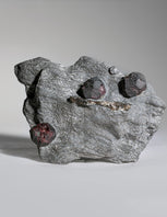 Garnet in Graphite from Erving, Franklin County, Massachusetts