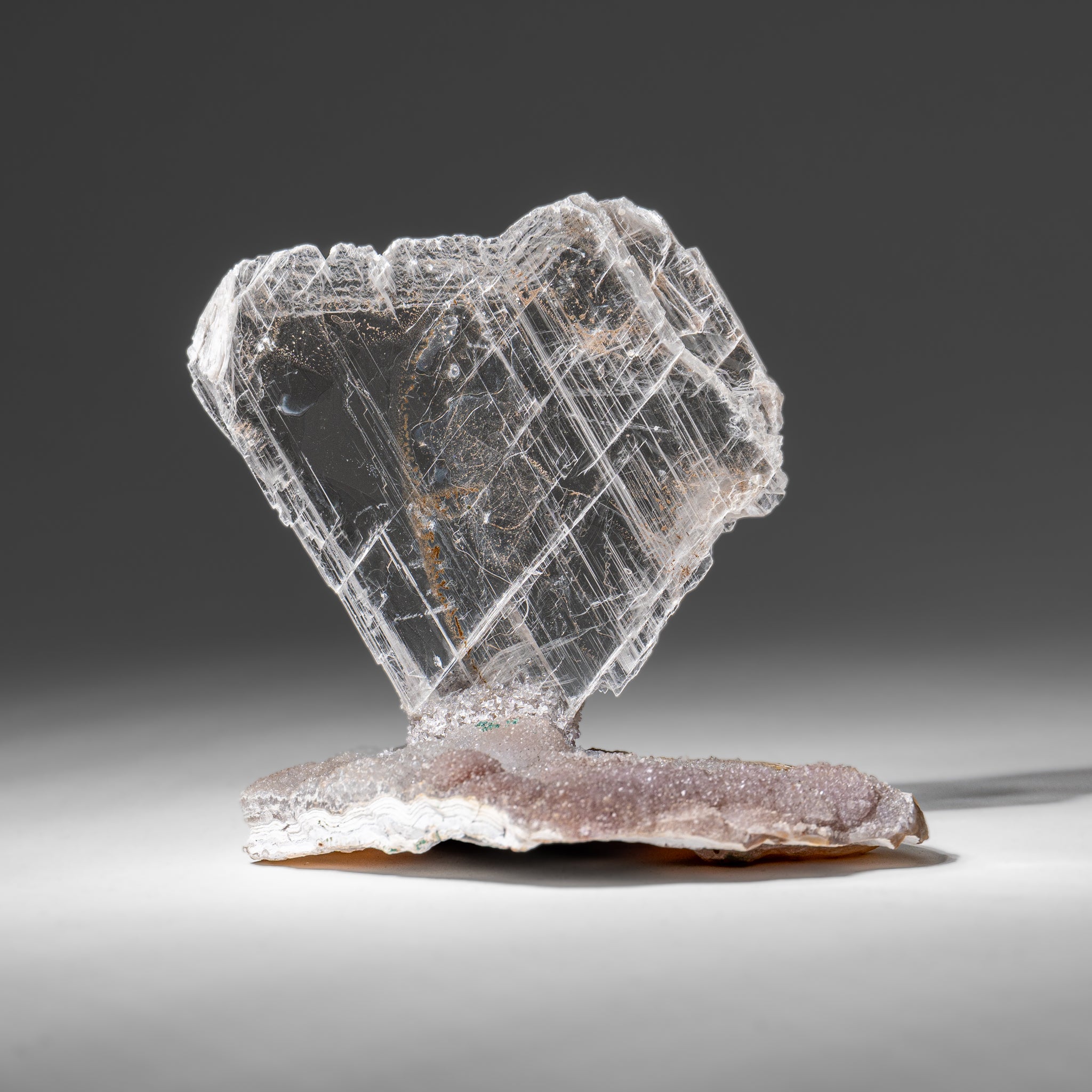 Gypsum Var. Selenite on Matrix from Rio Grande do Sul, Brazil (316.4 grams)