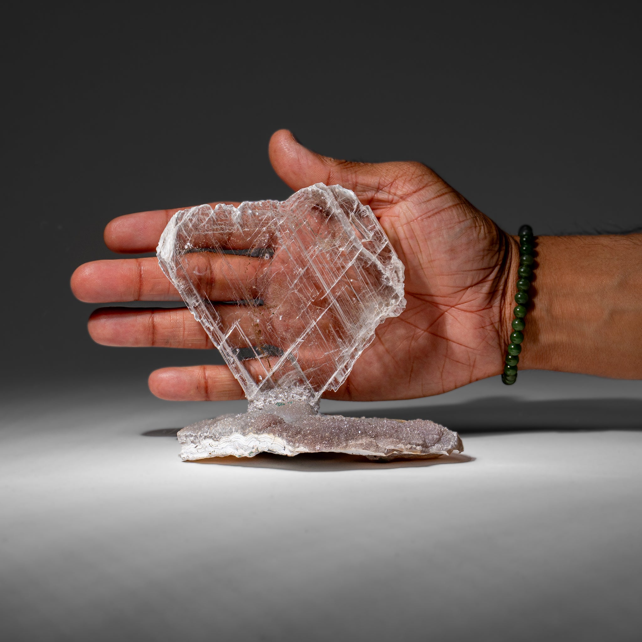 Gypsum Var. Selenite on Matrix from Rio Grande do Sul, Brazil (316.4 grams)