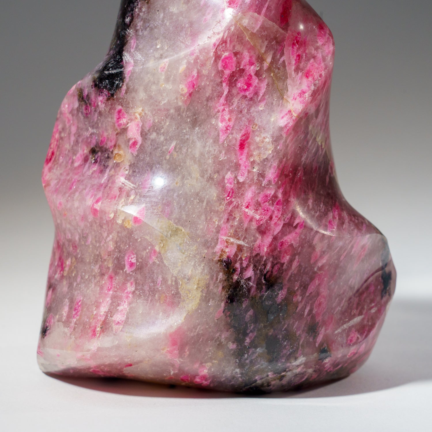 Polished Imperial Rhodonite Flame Freeform from Madagascar  (2 lbs)