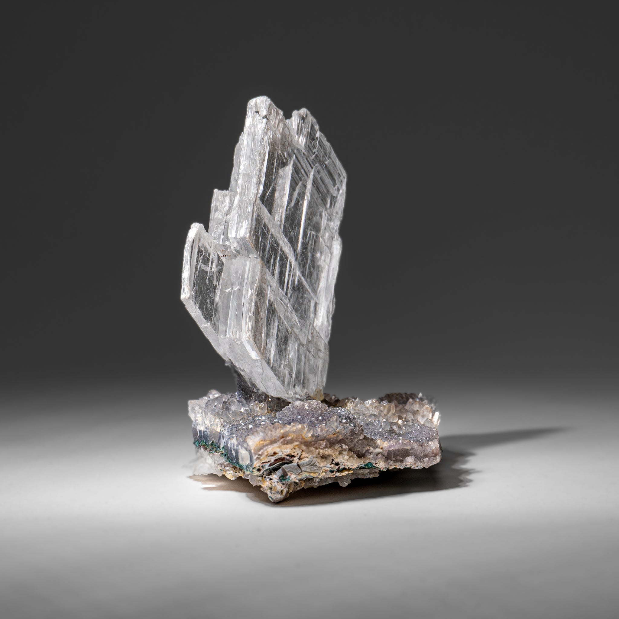 Gypsum Var. Selenite on Matrix from Rio Grande do Sul, Brazil (524.5 grams)
