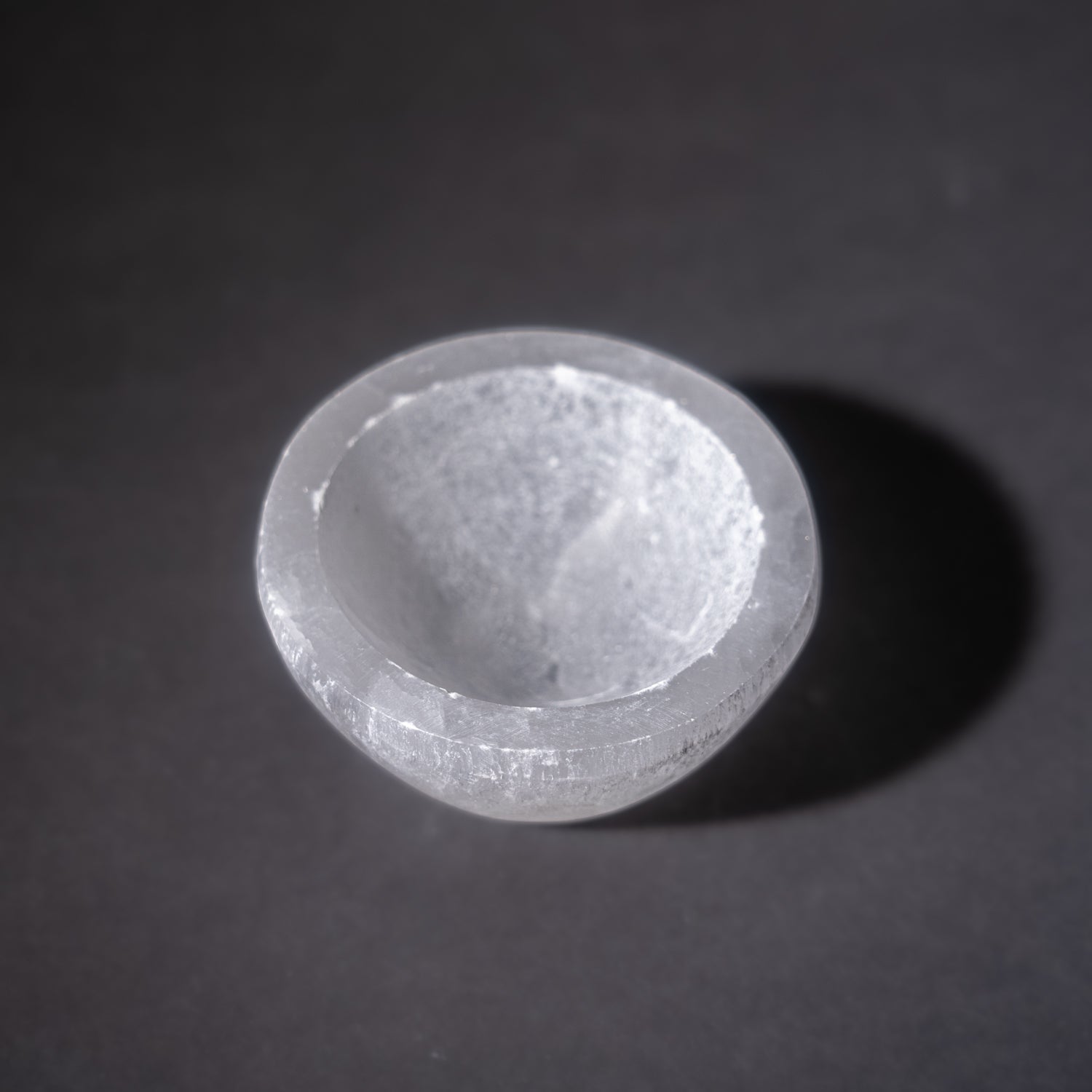 Genuine Selenite Polished Bowl (138.3 grams)