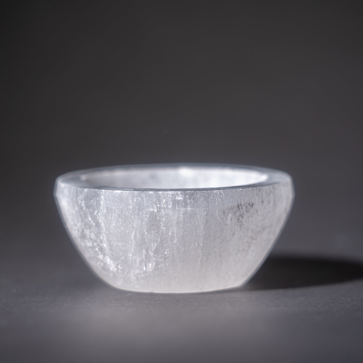 Genuine Selenite Polished Bowl (138.3 grams)