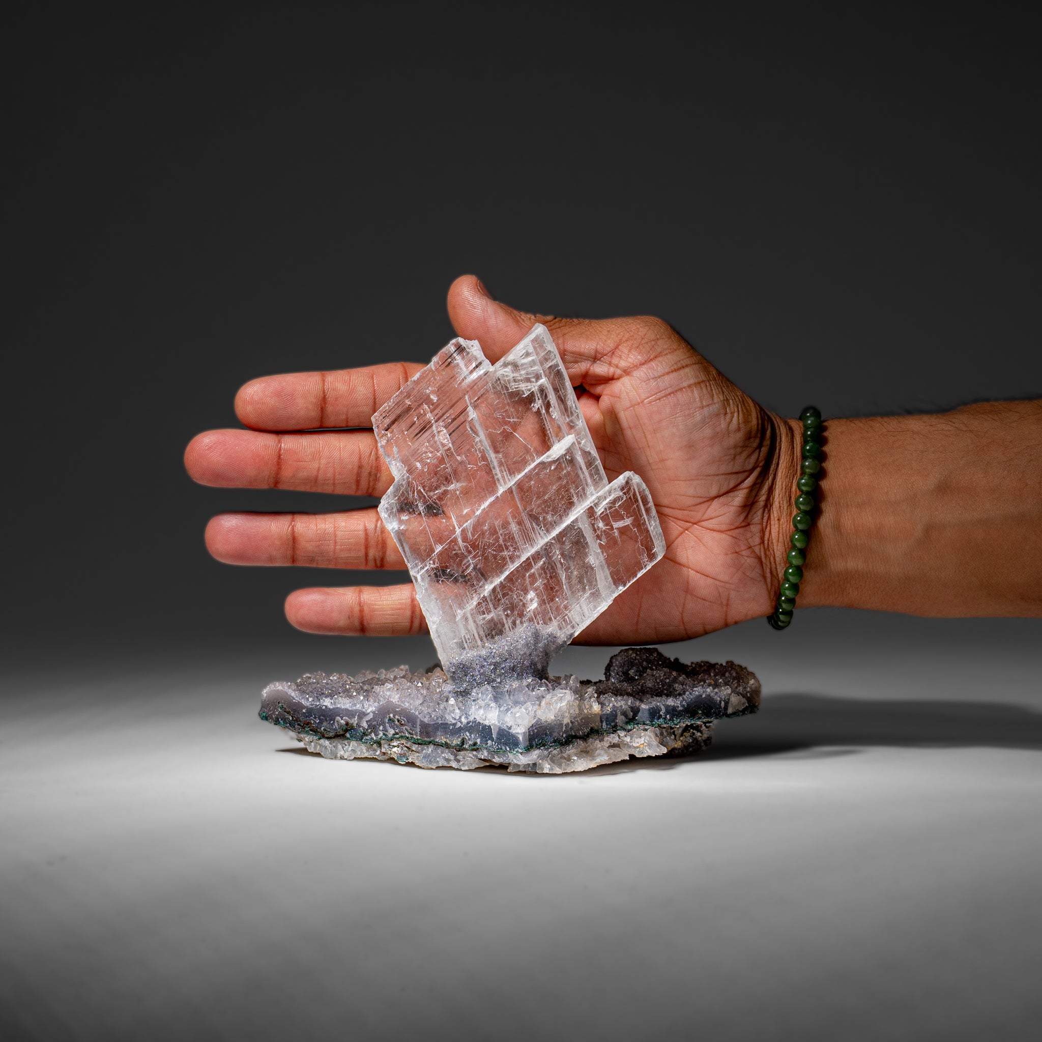 Gypsum Var. Selenite on Matrix from Rio Grande do Sul, Brazil (524.5 grams)