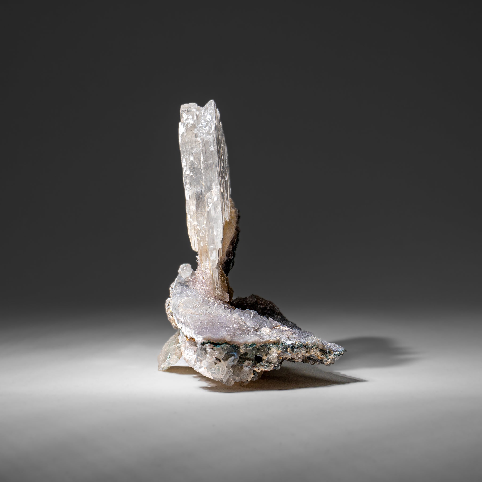 Gypsum Var. Selenite on Matrix from Rio Grande do Sul, Brazil (1.5 lbs)