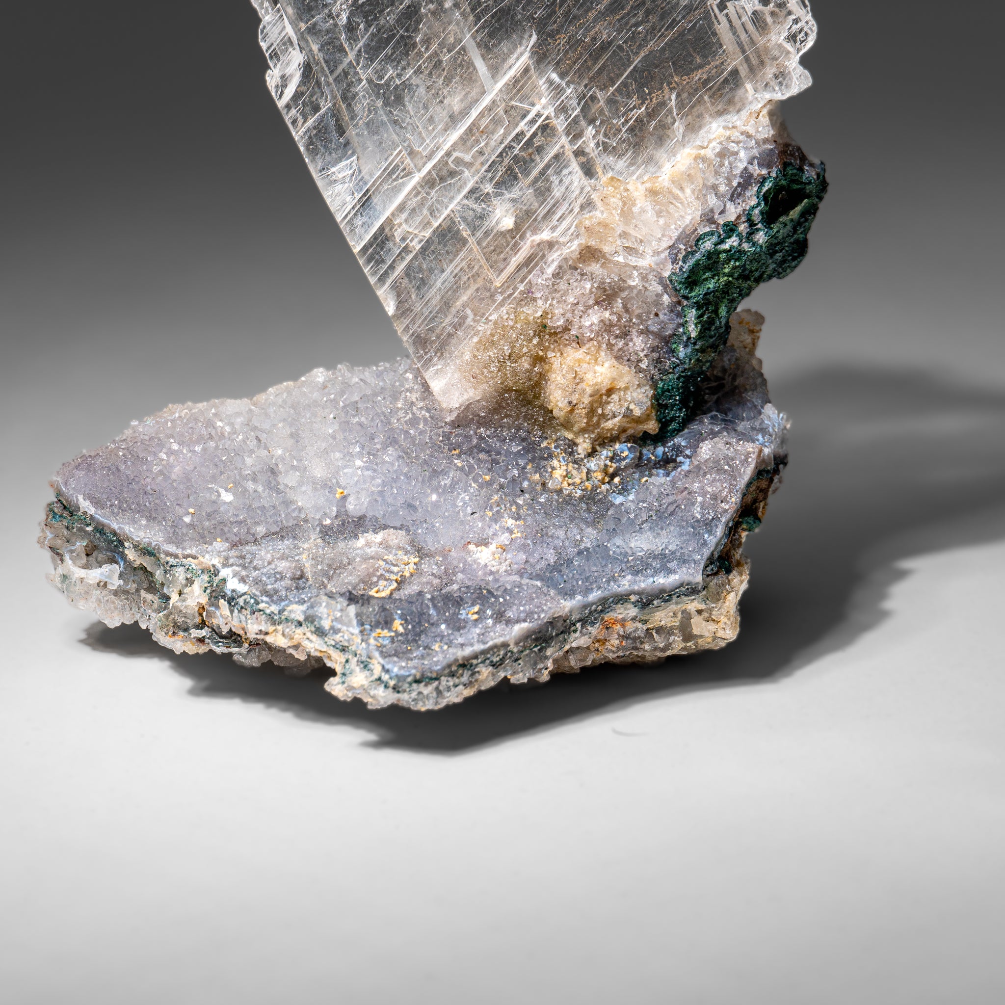 Gypsum Var. Selenite on Matrix from Rio Grande do Sul, Brazil (1.5 lbs)