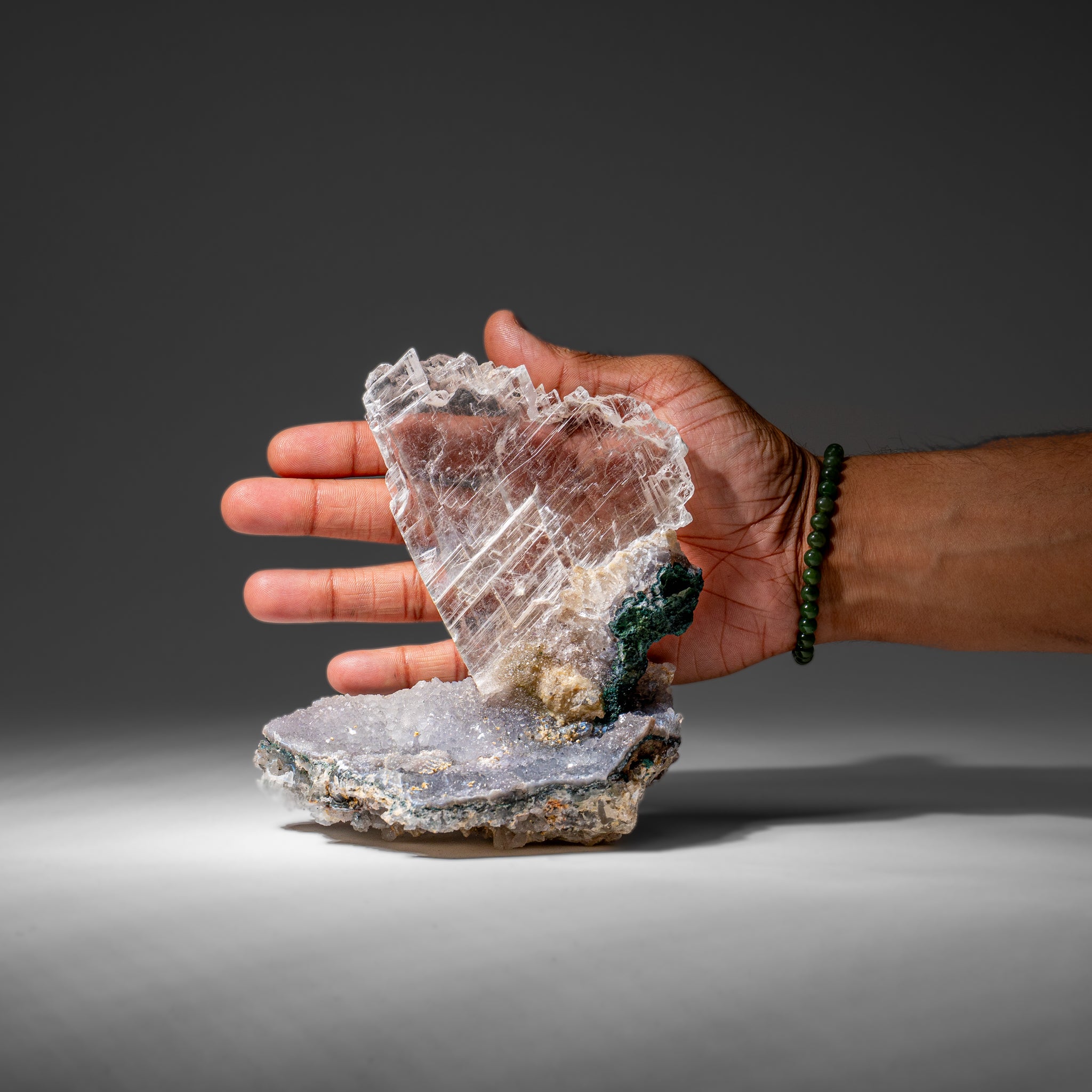 Gypsum Var. Selenite on Matrix from Rio Grande do Sul, Brazil (1.5 lbs)