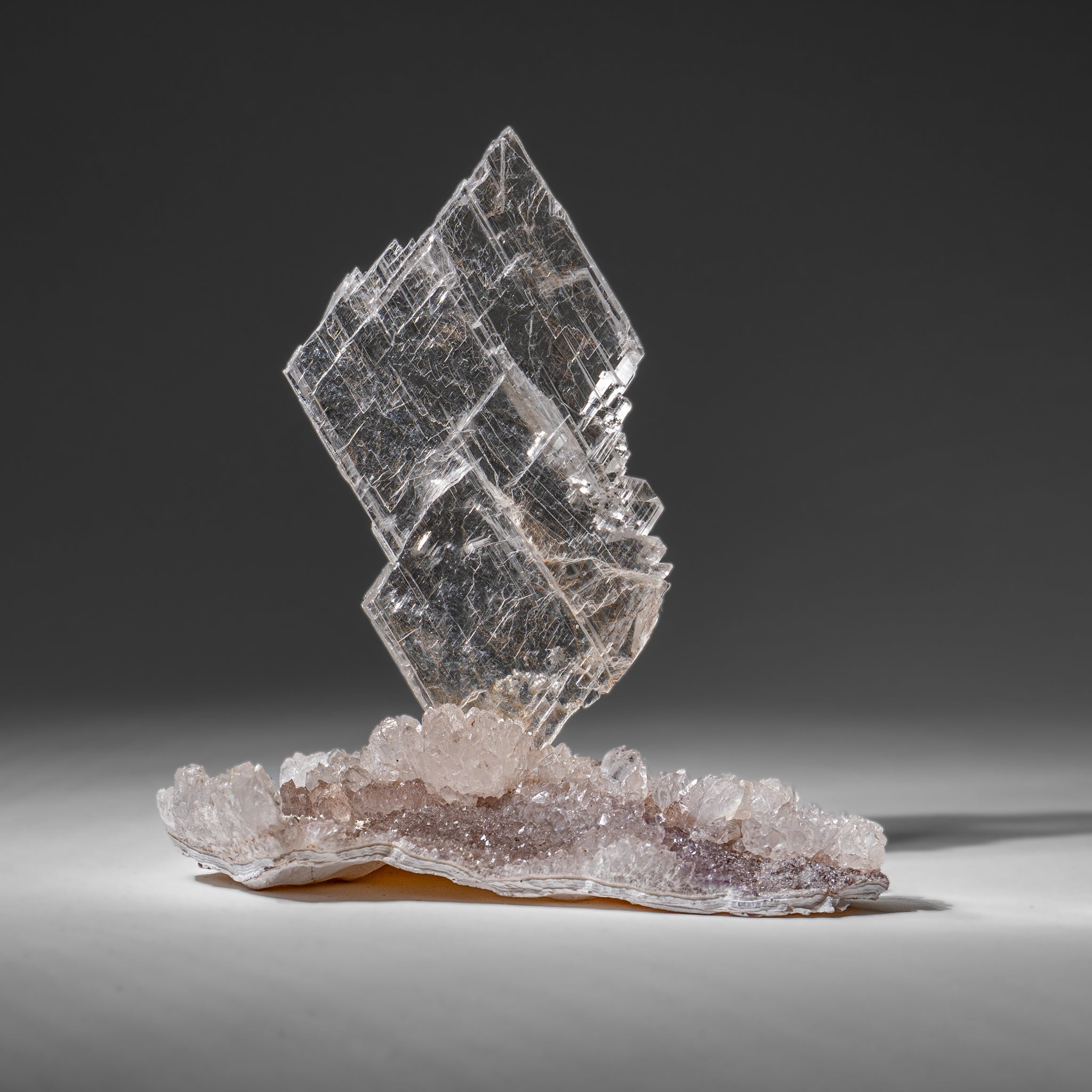 Gypsum Var. Selenite on Matrix from Rio Grande do Sul, Brazil (1.3 lbs)