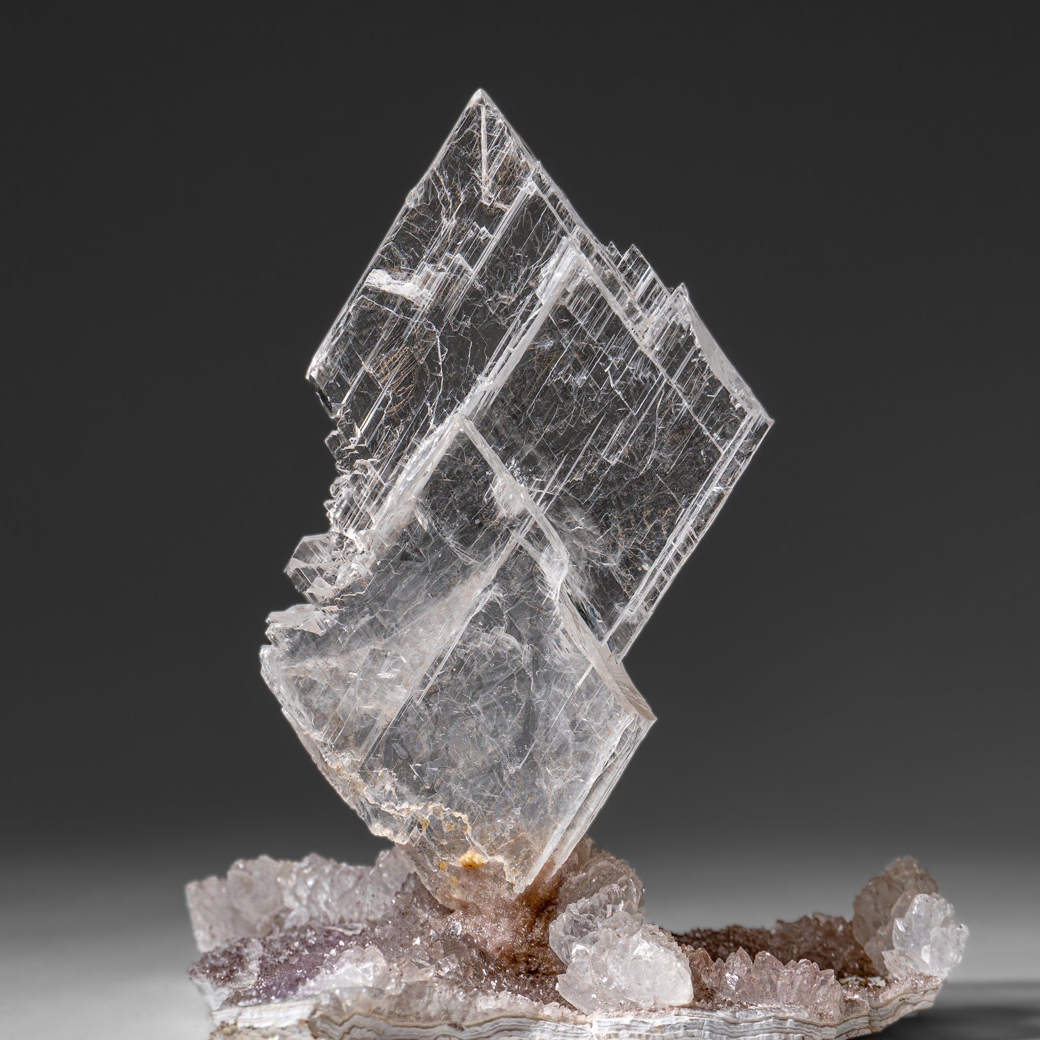 Gypsum Var. Selenite on Matrix from Rio Grande do Sul, Brazil (1.3 lbs)