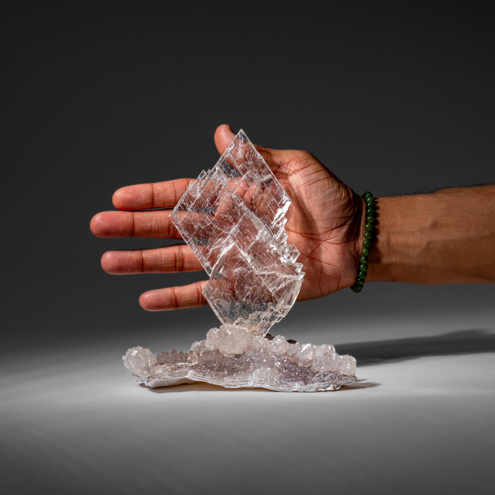 Gypsum Var. Selenite on Matrix from Rio Grande do Sul, Brazil (1.3 lbs)
